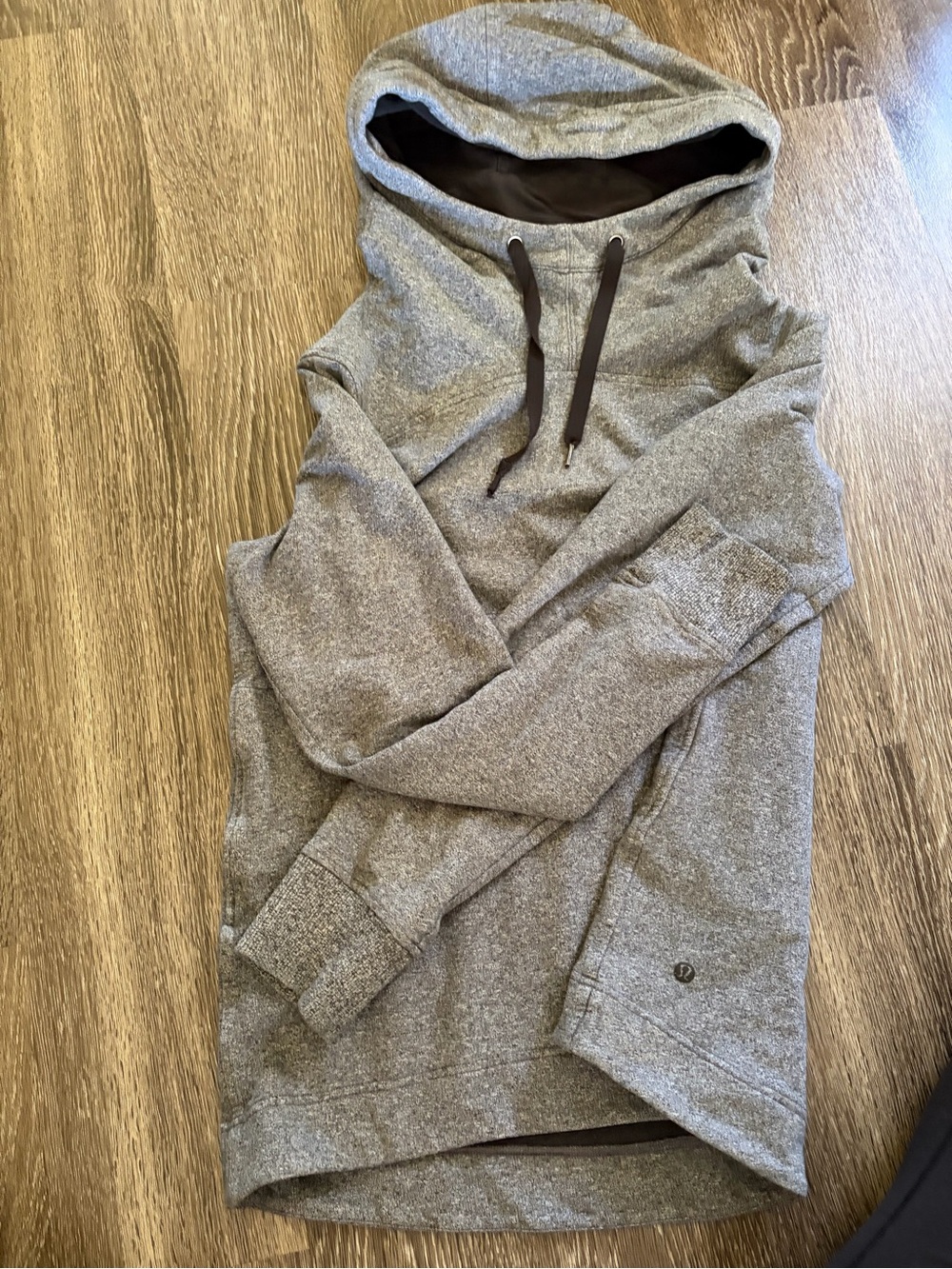 lululemon athletica Heather Gray Zip-Up Hoodie